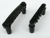 BLACK TUNE-O-MATIC STYLE BRIDGE + TAIL FOR LES PAUL ELECTRIC GUITAR